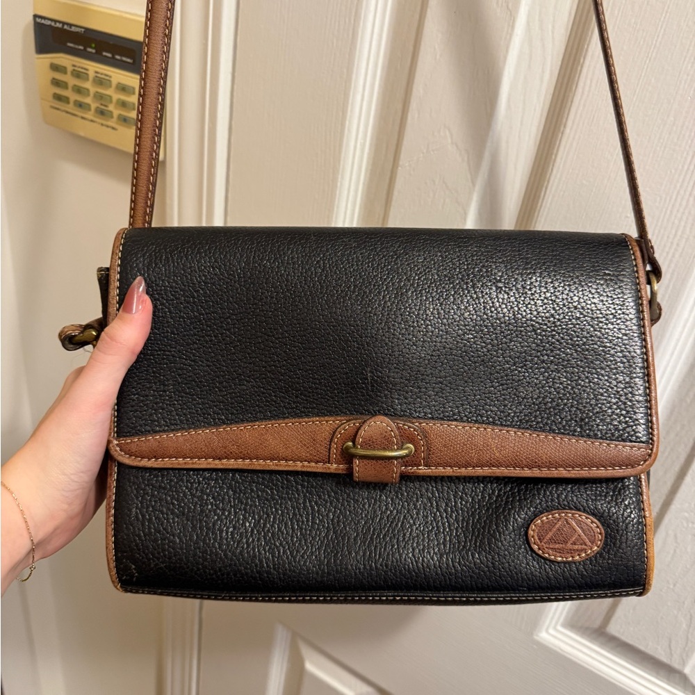 Liz Claiborne Black Leather Crossbody